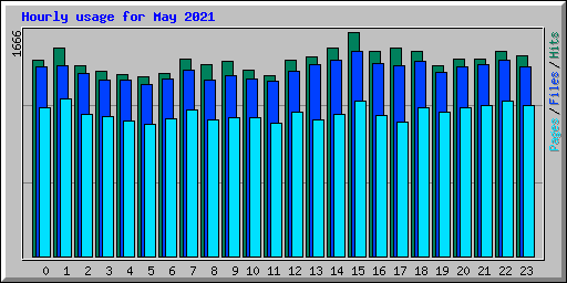 Hourly usage for May 2021