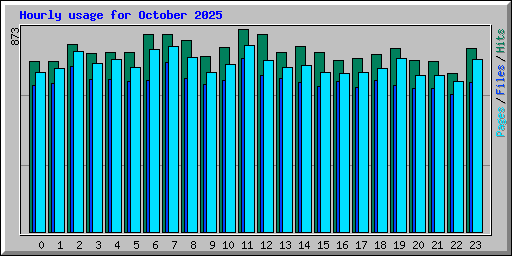 Hourly usage for October 2025