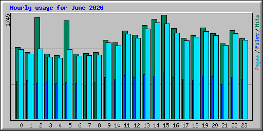 Hourly usage for June 2026