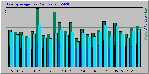 Hourly usage for September 2026