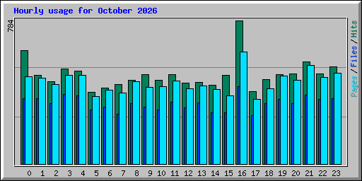 Hourly usage for October 2026